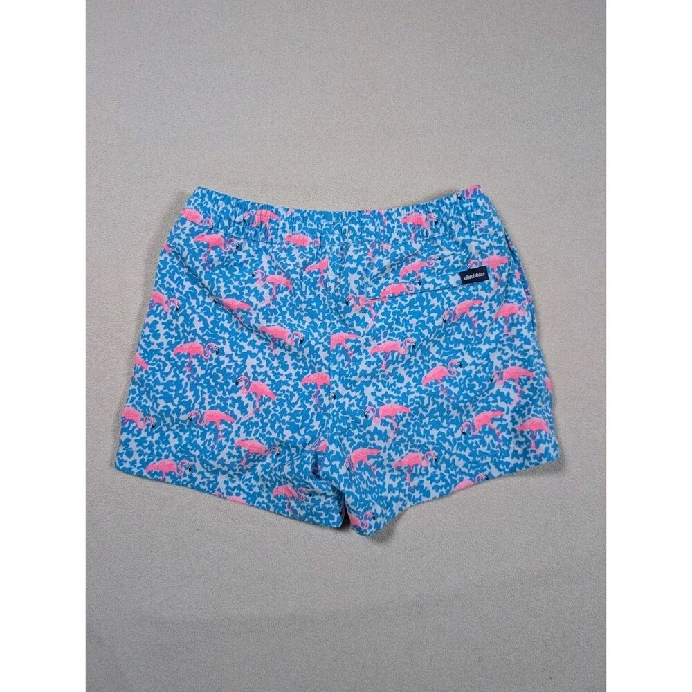 Chubbies The Domingos Are For Flamingos Youth Boys Sz Small 8-9 Swim Trunks Pool